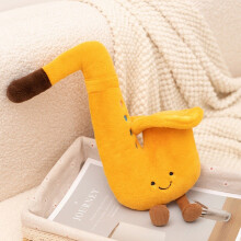 (Saxophone)Peluche instrument de musique dessin animé peluche poupée créativité décoration cadeau