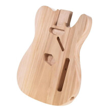 DIY Guitar Kit Sycamore Wood Unfinished Guitar Body for Custom Builds, Bare Barrel Compatible with DIY Parts