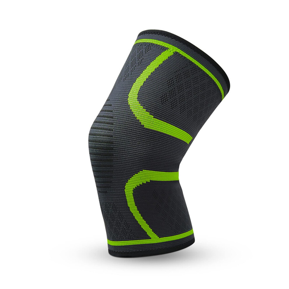 Black Nylon Moisture-Wicking Knee Sleeves For Pain Relief In Running, Sports, Fitness, And Hiking, Size Xl, Style4