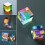 Six-Sided Bright Light Cube Prism Optical Experiment Glass Beam Splitter (Color: B) 2