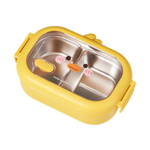 Stainless Steel Lunch Box for Kids, Leak-Proof Bento Box with 2 Compartments, BPA-Free, Eco-Friendly Design for School and Picnic