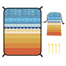 Foldable picnic blanket for outdoor use, light large beach blanket, spacious camping mat made of high-quality material
