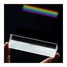 Prisms & Kaleidoscopes Optical Prism Teaching Triangle 30x30x150mm Colorful Light Science Kit