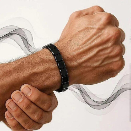 Hemys Hematite Bracelet Men,Hematite Bracelets for Men 2