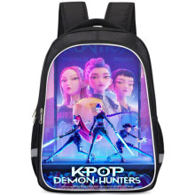 (Style 8,Double Small)Mochila para niños Kpop Cazadores de demonios dibujos animados con absorción de impactos para uso escolar