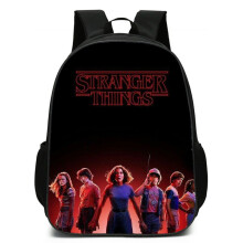 (Black)Stranger Things Rugzakken Mannen Vrouwen Tieners Schooltas Buiten Laptop Reistas