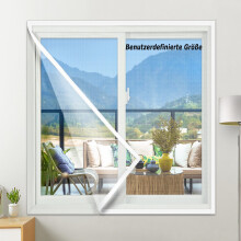 Custom Size Fly Net Window Mesh for Cats, Self-Adhesive Safety Net with Zip for Balconies, Easy Assembly Cat Protection