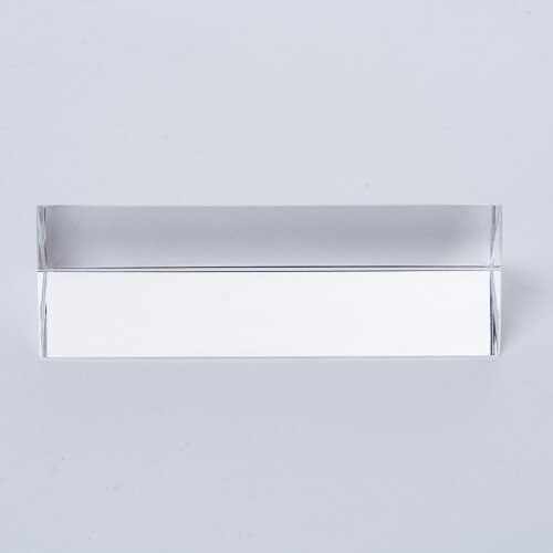 Glass Triangular Prism Crystal Teaching Tool for Photography, Sunlight Reflection, 5x5x15cm 2