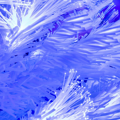 (7ft) The White Blue Ripple Effect Fibre Optic Tree (4ft to 7ft) 1