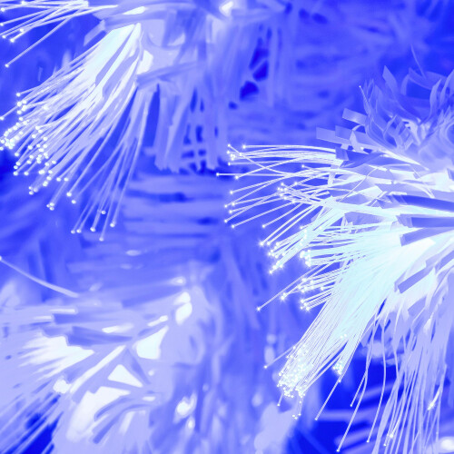 (7ft) The White Blue Ripple Effect Fibre Optic Tree (4ft to 7ft) 2