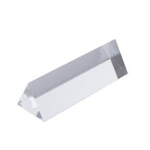 Glass Triangular Prism Crystal Teaching Tool 3x3x15CM for Photography Sunlight Reflection Props