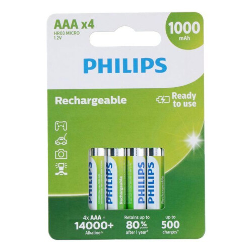 Philips Philips R03B4RTU10 Batterie 4 x type AAA NiMH 1000 mAh 2