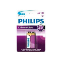 Bateria 9 V - PHILIPS - 6FR61LB1A - Lítio - Ultra - Longa duração