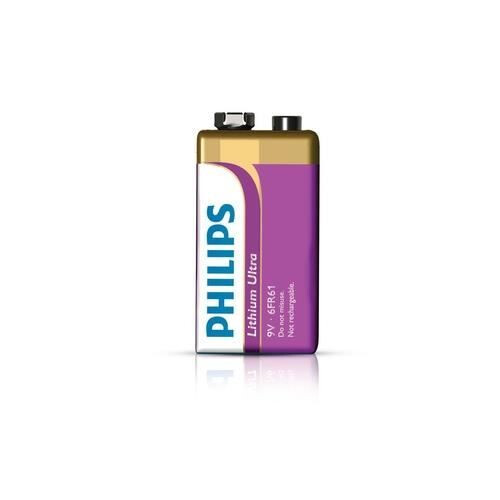 Philips Batteria 9 V - PHILIPS - 6FR61LB1A - Litio - Ultra - Lunga durata 1