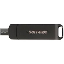 Flashdrive PATRIOT Rage R550 64GB 100 MB/S USB A+C Swivel Design (PE64GR550DSAD) Black