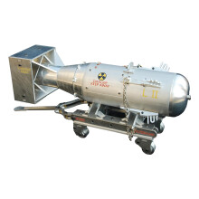 3D Metal Puzzle Model Kits Little Boy Bomb Full Metal WW2 Weapon DIY Mechanical Assembly Military Building Blocks