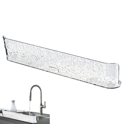 Kitchen Splashes Protector Splash Guard for Sink and Tap, Transparent Waterproof Kitchen Sink Splash Guard