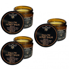 (3pcs) 1-3pcs Organic Grass-Fed Beef Tallow Balm with Raw Honey 100g