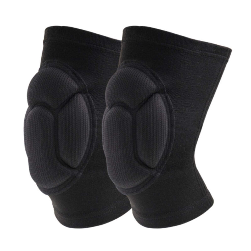 Powerful Knee And Elbow Protectors With Anti-Fall Joint Support, Blue And Black, Large Size, Sports Safety Gear 6482260114552