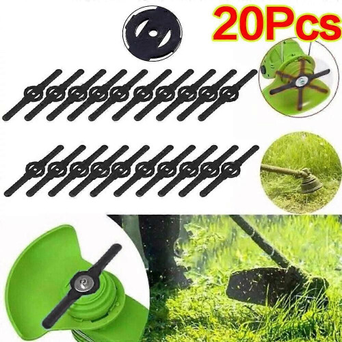 Grass plastic blade replacement blades for cordless grass trimmer lawn edger 1