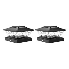 Outdoor Zaunpfostenkappe Licht Warmweiß und Kaltweiß Beleuchtung Wateproof Villa Säulenlampe Solar-LED