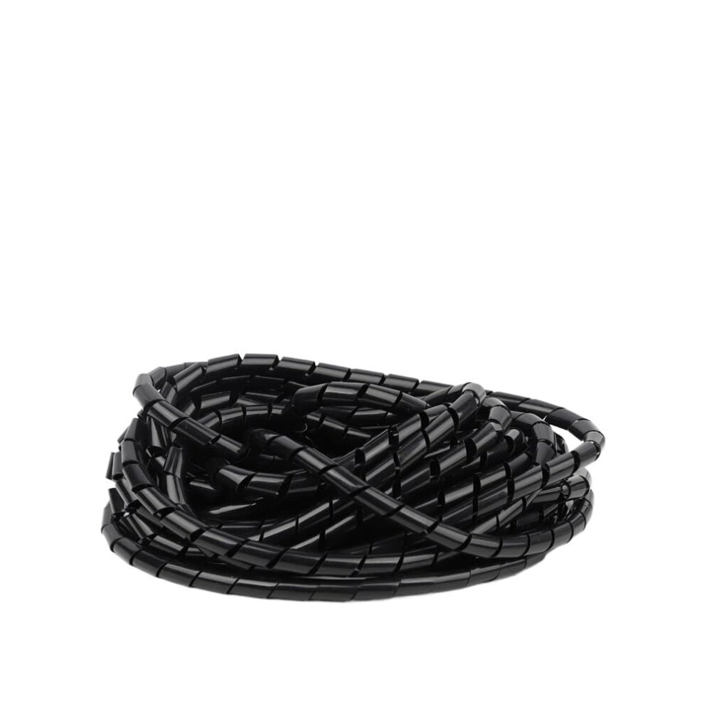 Spiral Wrap Cable Management Sleeve 1 Metre Black 10Mm Inside Diameter For 3Mm To 10Mm Wires And Hoses 6482260115009