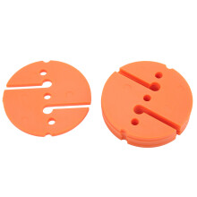 Taucherlinie Markierer 5 Stück PVC-Sicherheitsleine 2,4 Zoll Orange Rundform
