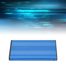 2,5 Zoll Aluminium HDD-Gehäuse 2TB USB 2.0 Blau für SATA SSD