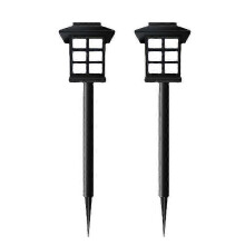 bjxy Solarleuchten kleine Palastlichter LED-Gartenleuchten Rasenleuchten Außenhausleuchten 2 Stück