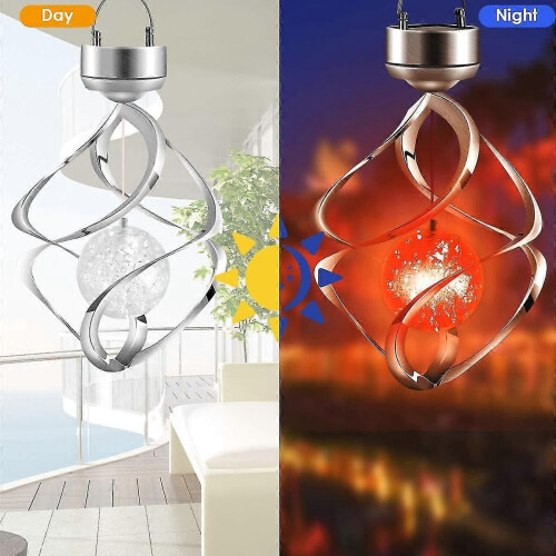 Solar Led Wind Chime Light Color Changing Night Light 2