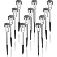 12 Pcs Solar Lichter Im Freien Garten Led Landschaft/Pathway Licht Weiß