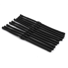 10x zwarte brandstofslang voor Chinese kettingzaag 4500 5200 45cc 52cc 58cc MT-9999 kunststof brandstofslangen
