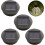 4 Pack Solar Replacement Lights with LED Bulbs, Solar Ceiling Light Replacement, LED Solar Panel Sha 5