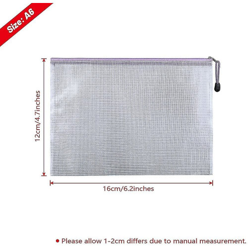 30 stuks A6 documententas / dossiertas plastic pvc mesh rits archiefkast map 1