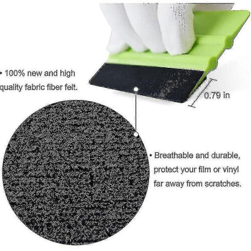 2 Pcs Vinyl Felt Squeegee, Graphic Scraper Application Tool 1