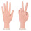 Manicure Practice Hands & Fingers Nail Hand Practice Model Flexible Movable Soft Plastic Hand 1