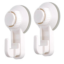 Zuignaphaken - 2-pack vacuümzuighaken badkamer douche zuignappen keuken cabine bad