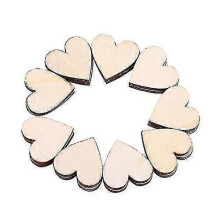 50 houten harten, 5 cm houten ambachtelijke vormen voor bruiloftsdecoratie, liefdeshart gastenboek accessoire