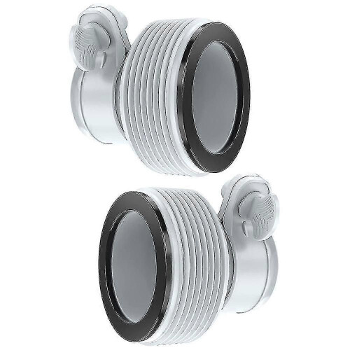 2pcs Filter Pump Interface Adapter For Intex Hose Adapter 1.25in To 1.5in