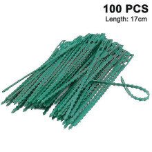 17cm Plantenbinders Verstelbaar 100 Stuks, Herbruikbare Plantenbinders Plastic Snelbinders Voor Plantondersteuning