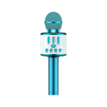 Bluetooth zangmicrofoon, KTV feestmicrofoon karaoke (blauw)