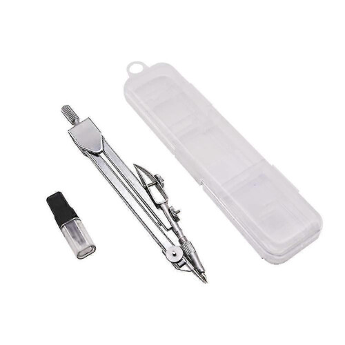 Drawing Compass Set With Lead Refills, Metal Math Geometry Kit Stainless Steel Scribing Tool