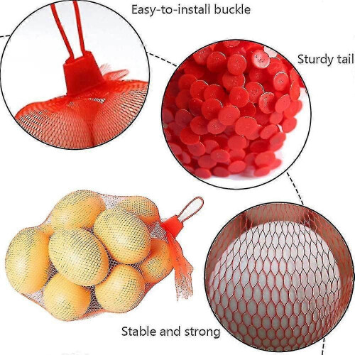 100pcs Reusable Net Bag,nylon Mesh Vegetable Net Bag, Fruit And Vegetable Packaging Net, For Egg Net 1