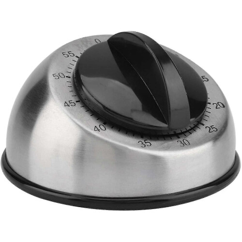 Kitchen Timer,60 Minutes Stainless Steel Timer Mechanical Wind-up Timer
