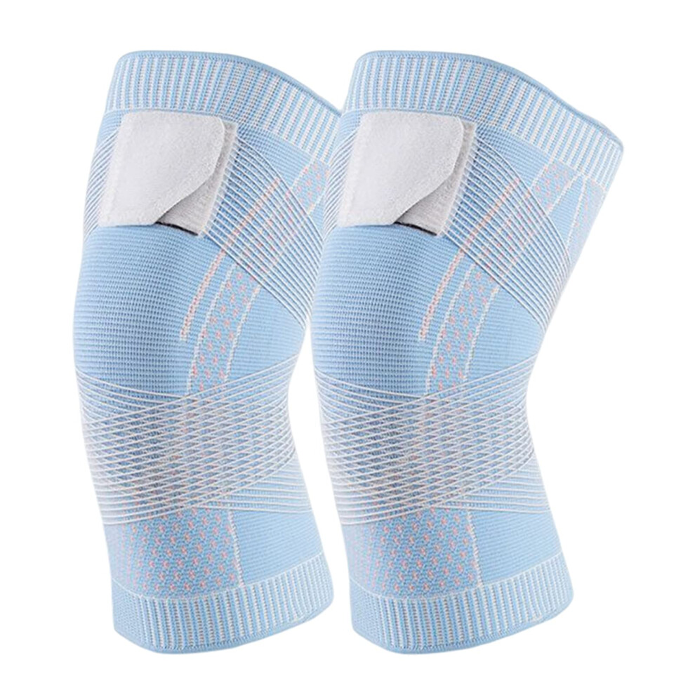Sport Knee Brace, Elastic Breathable Nylon Support for Fitness Running, Unisex Adjustable Joint Protection Stabilizer