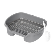 Dog Toilet, Reusable Dog Potty for Small and Medium Dogs, Sturdy Pet Litter Tray with Non-Slip Base