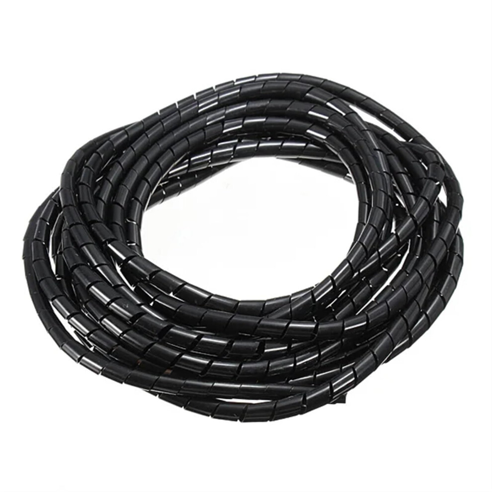 Spiral Wrap Winding Pipe Sheath 12Mm Black Cable Organizer Sleeve For 4Mm To 30Mm Wire Management And Protection 6482260116013