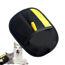 Pet Grooming Gloves Double-Sided Dematting Tool with Soft Silicone Tips Flexible Breathable Fabric for Removing Pet Hair
