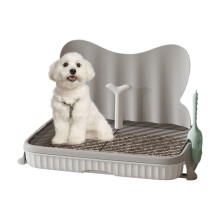 Dog Potty Tray with Splash Wall for Puppies | Indoor Dog Toilet Training Pad, Urine Station, Non-Slip Design
