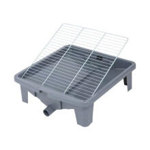 Dog Toilet Tray for Indoor and Outdoor Use, Practical Potty Trainer with Puppy Pipi Pad Holder, Grey Color